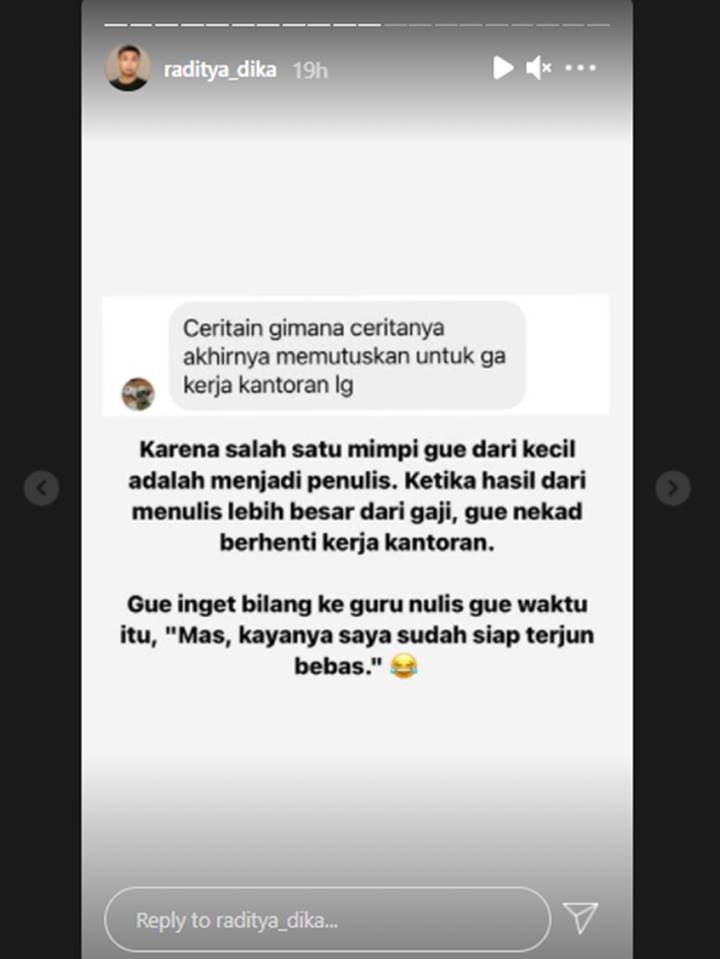 Raditya Dika Ngaku Penganut Filsafat Stoicism: Hidup Biasa-biasa Aja