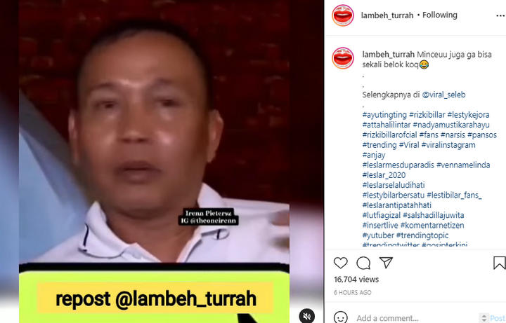 Abdul Rozak Ayah Ayu Ting Ting Dianggap Congkak