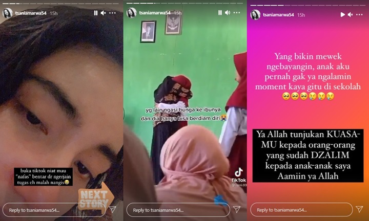 Mewek Ingat Anak, Tsania Marwa Singgung Orang-orang Dzalim: Dunia Akhirat Gak Saya Maafkan!