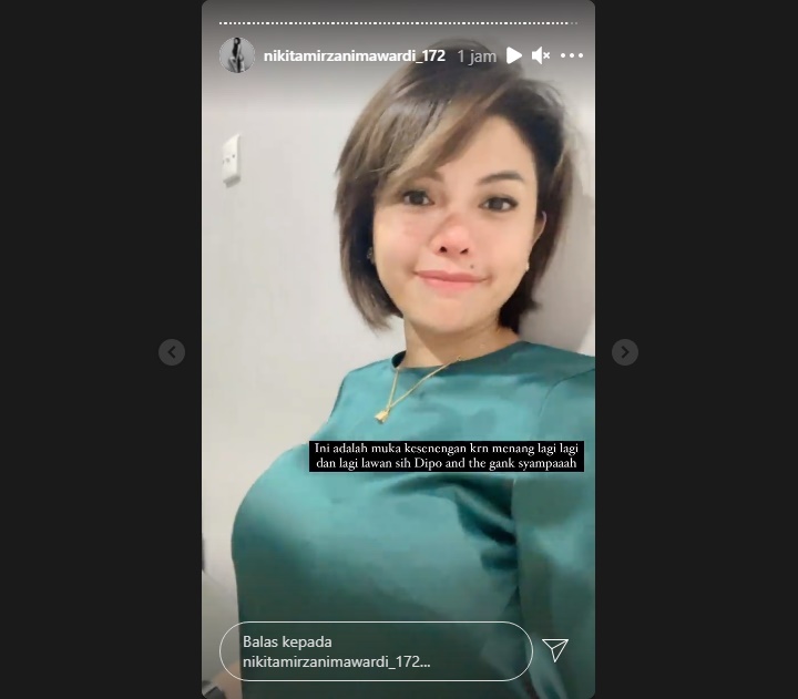 Nikita Mirzani Girang Gugatan Dipo Latief Ditolak Hakim: Menang Lagi