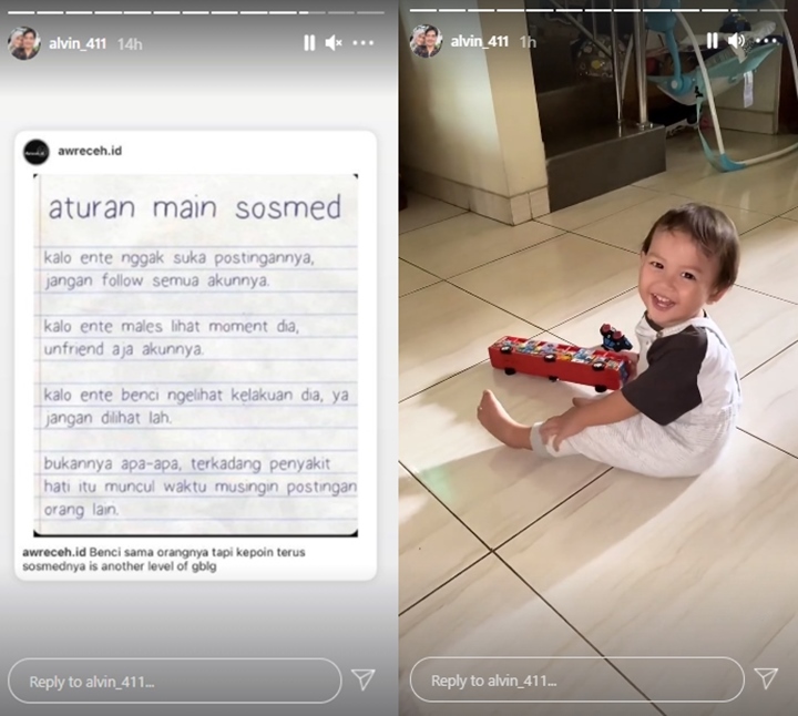 Alvin Faiz Singgung Aturan Main Sosmed, Aksi \'Receh\' ini Bikin Putra Sambung Ngakak