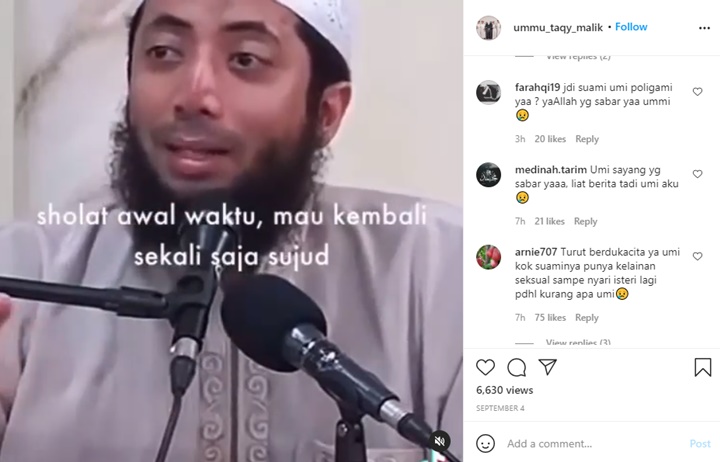 Akun IG Diserbu, Ibunda Taqy Malik Isyaratkan Tahu Aksi Penyimpangan Seksual Sang Suami?