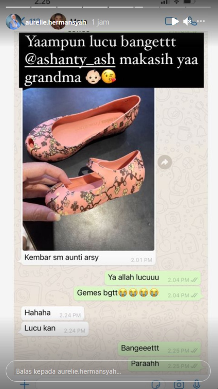 Belum Lahiran, Ashanty Sudah Belikan Sepatu Lucu Untuk Calon Anaknya Aurel Hermansyah