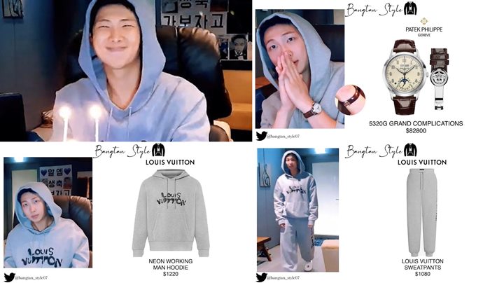 Outfit RM BTS Saat Siaran Live yang Terkesan Biasa Ternyata Seharga Rumah