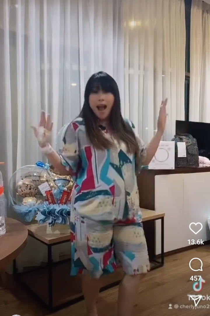 TikTokan usai dua hari lahiran 
