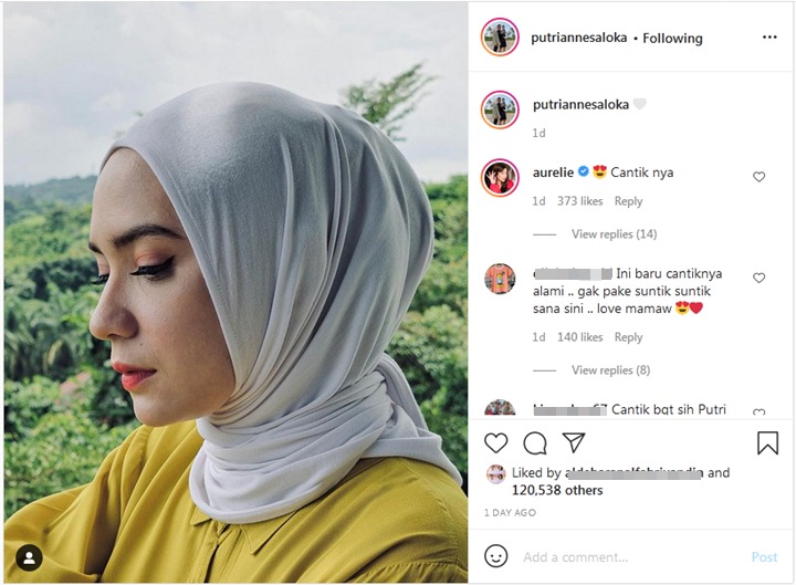 Putri Anne Pamer Foto Close Up, Komentar Aurelie Moeremans Jadi Sorotan