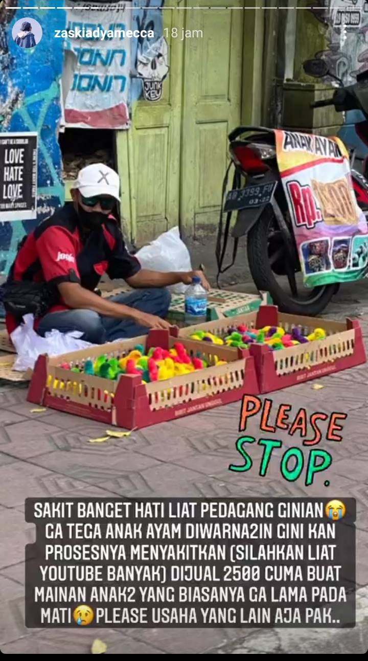 Endingnya Sering Mati, Zaskia Adya Mecca Protes Pedagang Ayam Warna-warni: Please Usaha yang Lain