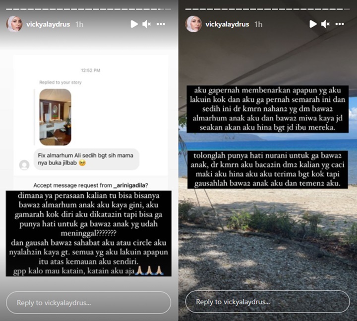 Vicky Alaydrus Murka Mendiang Putranya Ikut Disentil Imbas Copot Hijab, Eks Suami Pasang Badan