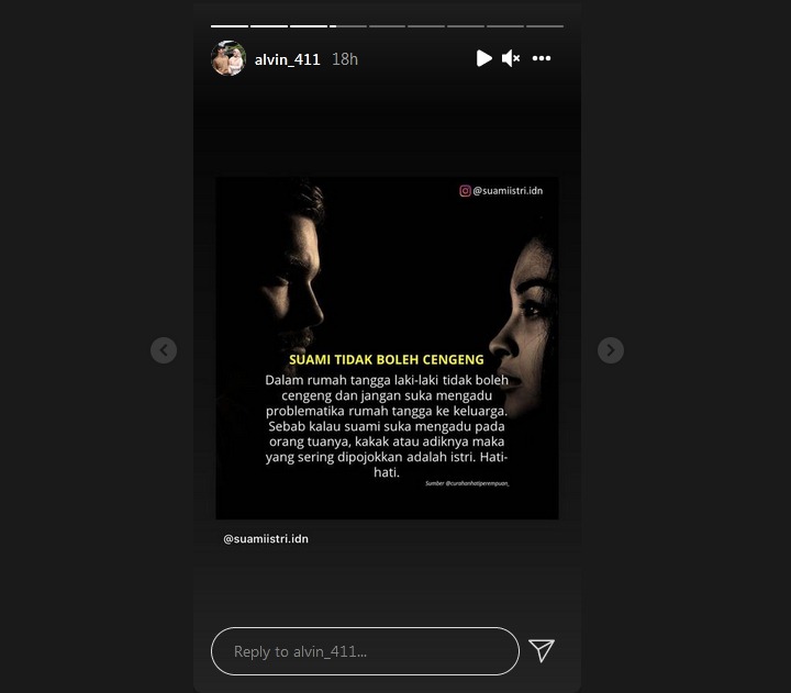 Alvin Faiz Bahas Soal Suami Tak Boleh Cengeng dan Ngadu ke Keluarga, Ada Masalah dengan Sang Istri?
