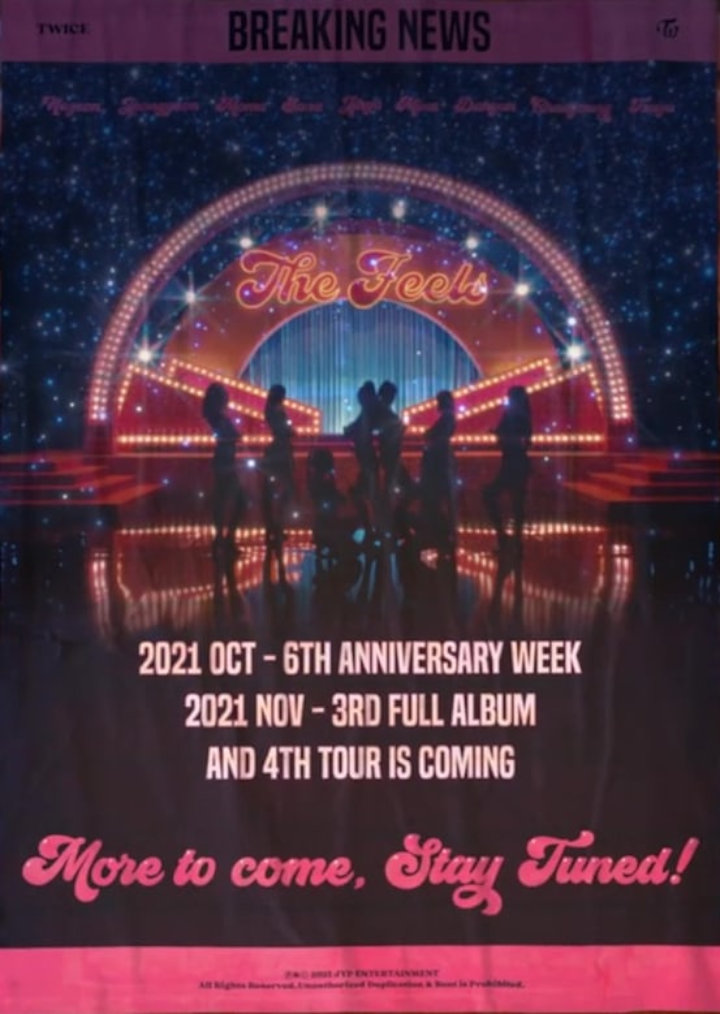 TWICE Ceria dan Funky di MV \'The Feels\', Umumkan Comeback dan Tur Konser