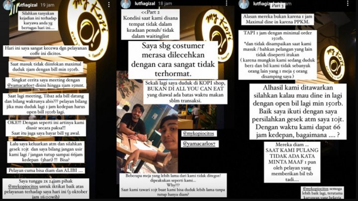 Kesal Diusir Staff Cafe, Lutfi Agizal Tawarkan Rp 10 Juta Untuk Reservasi Meja Selama 3 Hari