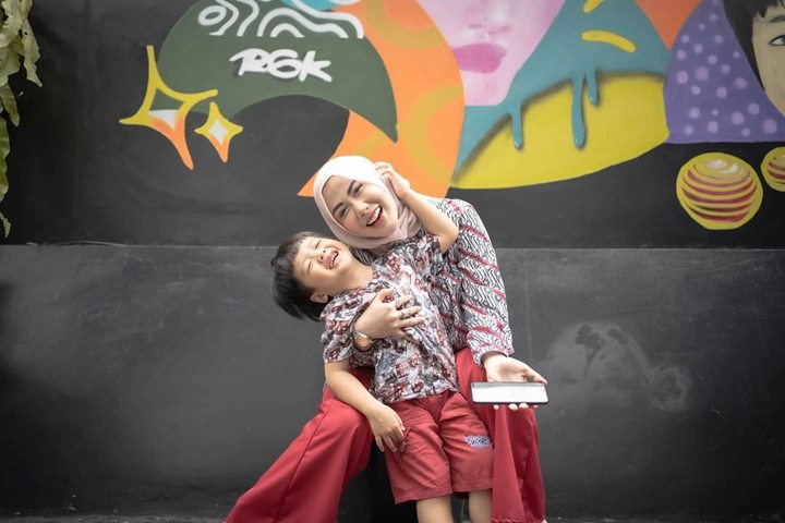 Potret kompak bareng anak