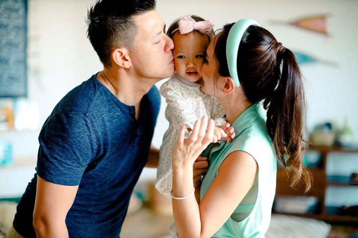 romantis saat rayakan ultah anak
