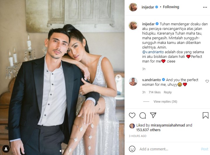 Jessica Iskandar Diam-diam Sebut Vincent Verhaag dalam Doanya: Perfect Man