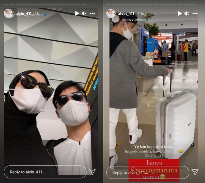 Alvin Faiz dan Henny Rahman Diduga Liburan ke Luar Negeri, Gaya Modis di Bandara Curi Fokus