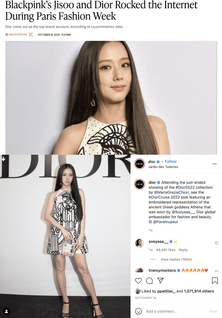 Inikah Alasan Jisoo BLACKPINK Diperlakukan Bak Putri oleh Dior?