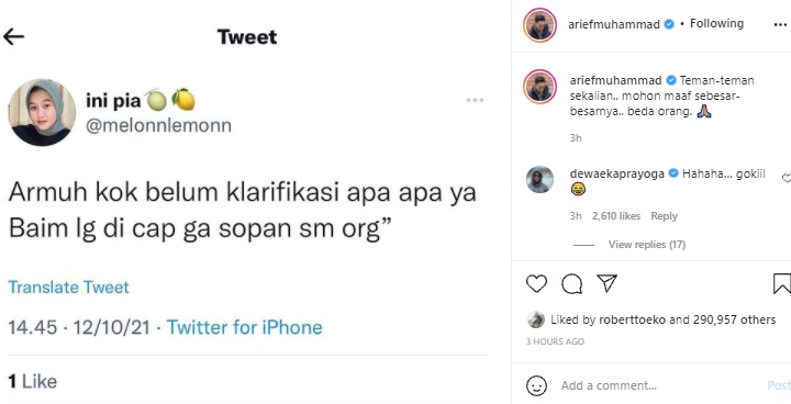Baim Wong Dicap Gak Sopan, Arief Muhammad Kok yang Minta Maaf?