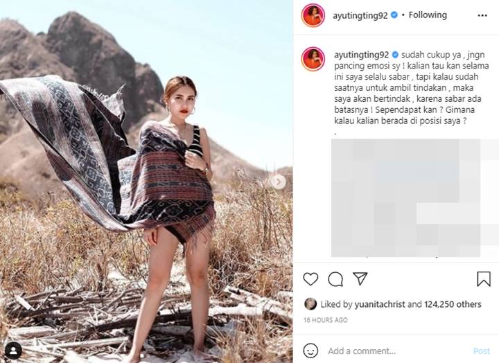 Kelar Dampingi Ortu Diperiksa Polisi, Ayu Ting Ting: Jangan Pancing Emosi Saya!