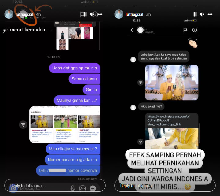 Dicurigai Terus-terusan, Lutfi Agizal Sebut Efek Samping Pernikahan Settingan
