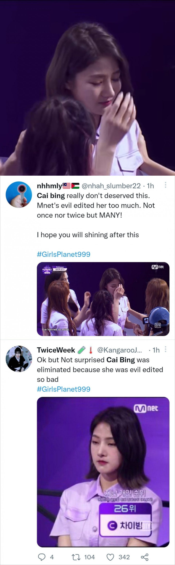 Disebut Jadi Korban Evil Editing, Eliminasi Cai Bing di \'Girls Planet 999\' Banjir Komentar Kecewa