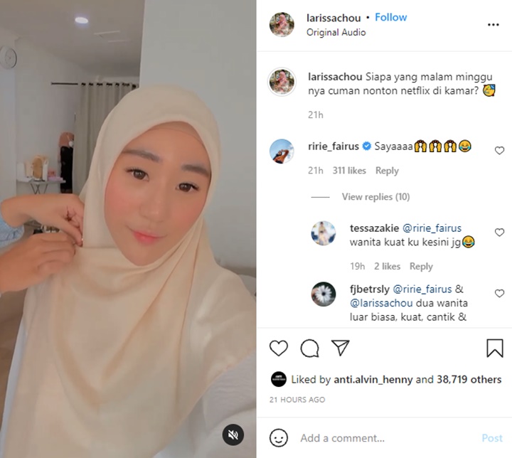 Kemunculan Ririe Fairus di Postingan Terbaru Larissa Chou Bikin Heboh, Komentar Ini Bertebaran