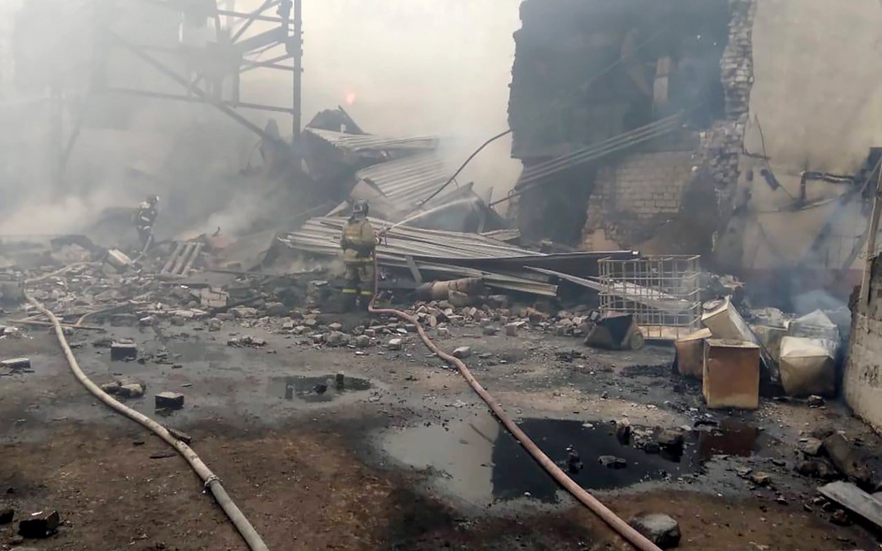 Pabrik Mesiu di Rusia Terbakar dan Meledak, 16 Orang Jadi Korban Tewas