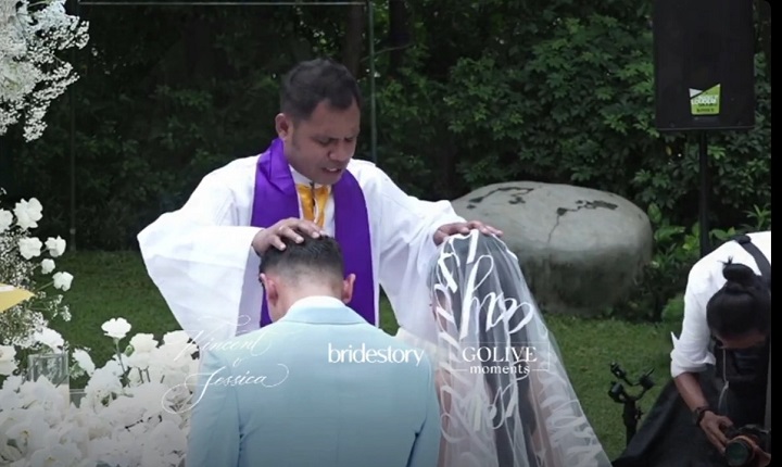 jedar dan Vincent mengikuti serangkaian ritual pernikahan 