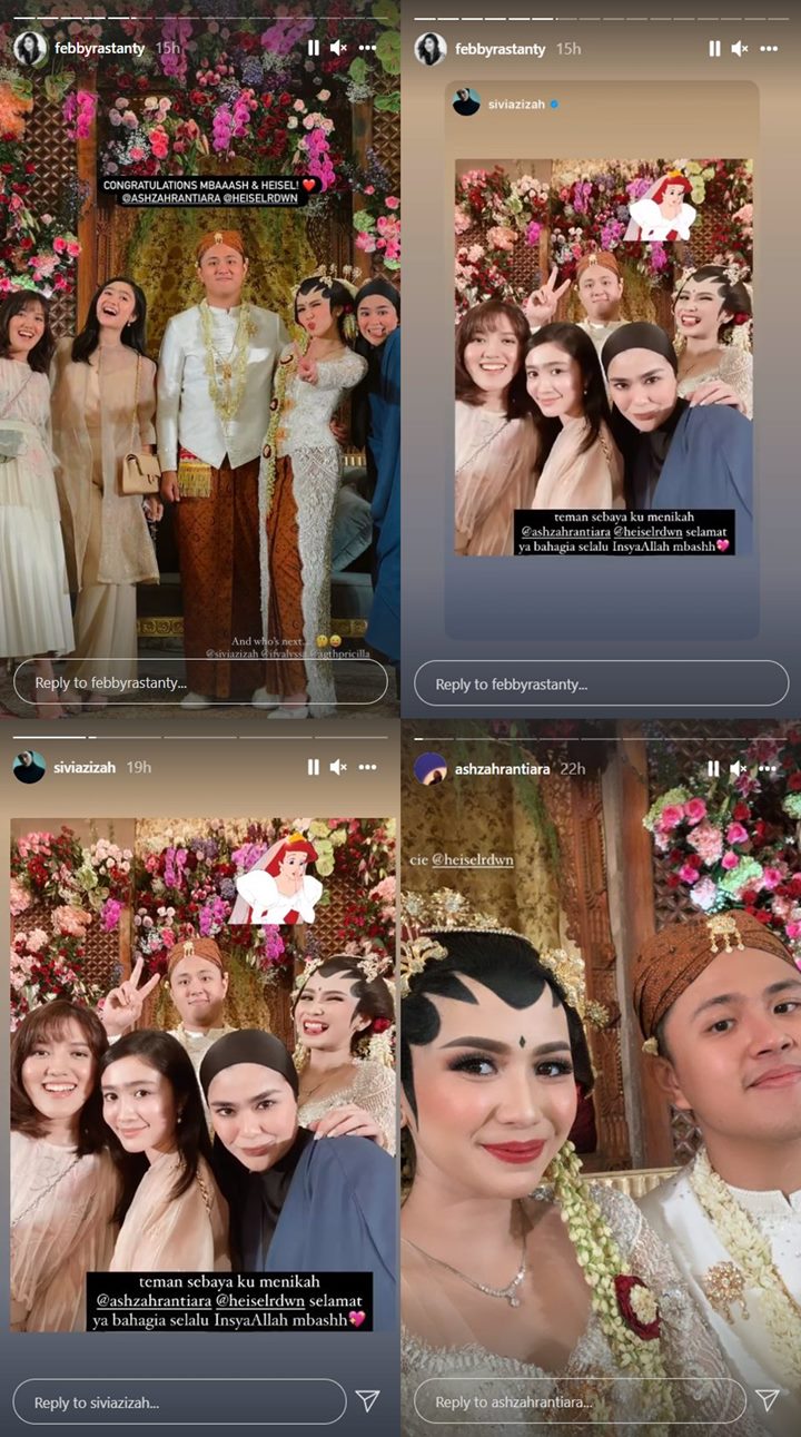 Ashila Zee Resmi Menikah, Mantan Personel Blink Minus Sosok Ini Reuni di Pelaminan