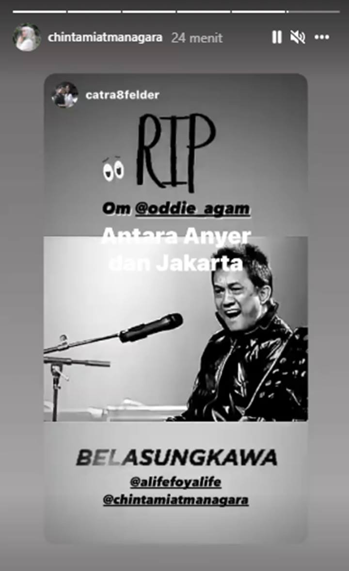 29 Tahun Cerai Masih Akur, Chintami Atmanegara Ikut Berduka Atas Meninggalnya Oddie Agam