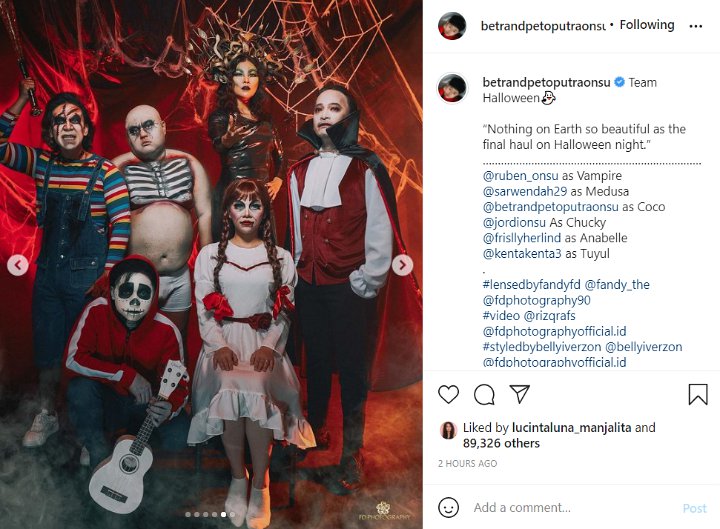 Intip Dandanan Keluarga Ruben Onsu Rayakan Halloween 2021