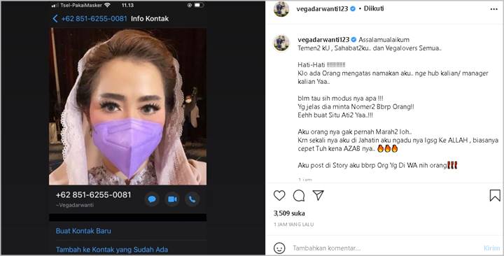 Jarang Marah, Vega Darwanti Naik Pitam Peringatkan Soal Azab Usai Namanya Dicatut Nomor WA Palsu