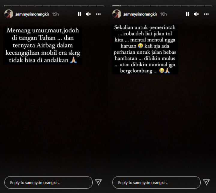 Sammy Simorangkir Komentari Jalan Tol Indonesia yang \'Berbahaya\'