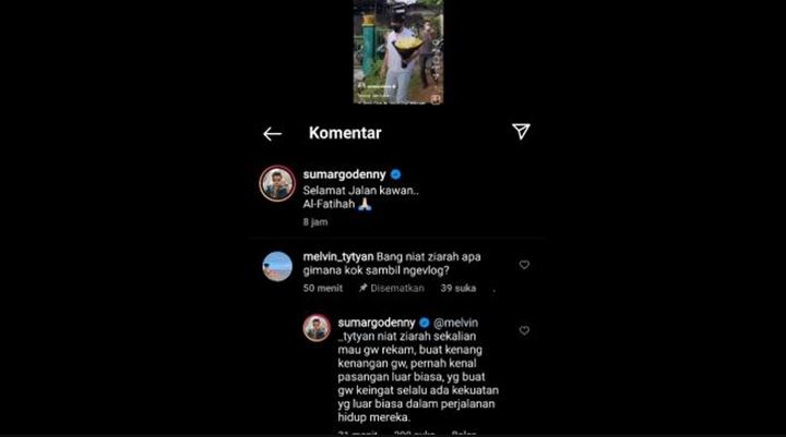 Begini Reaksi Denny Sumargo Saat Dicibir Bikin Konten Di Makam Vanessa Angel dan Bibi Ardiansyah