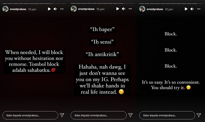 Terus Diserang Meski Sudah Minta Maaf, Ernest Prakasa Ancam akan Blokir Akun