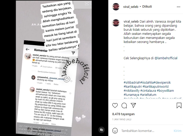 Vanessa Angel Diungkap Diam-diam Transfer Netizen Meski Baru Lepas dari Jeratan Kasus