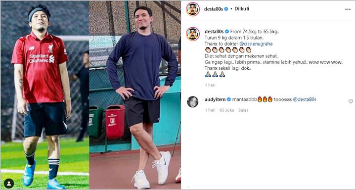 Desta Beber Transformasinya Usai Diam-diam Sukses Turunkan Berat Badan, Audy Item Sampai Ajak Tos