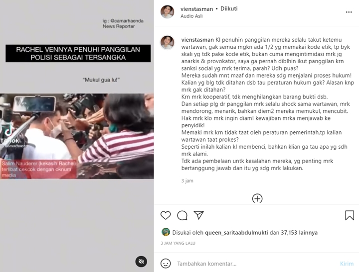 Salim Nauderer Cekcok dengan Oknum Media, Ibunda Rachel Vennya Beri Pembelaan?