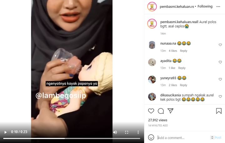  Aurel Hermansyah Latihan Menyusui Bayi, Malah Bikin Atta Halilintar Malu Karena Keceplosan Bahas Ini