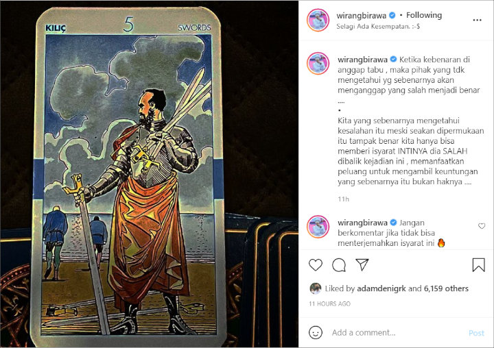 Wirang Birawa Bicara Soal Kebenaran, Kembali Sindir Adik Ipar Vanessa Angel?