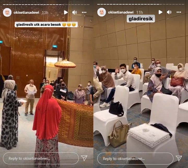 Gladi Resik Pernikahan Ria Ricis Diadakan Tengah Malam, Momen Keluarga Ngantuk Berjamaah Disorot