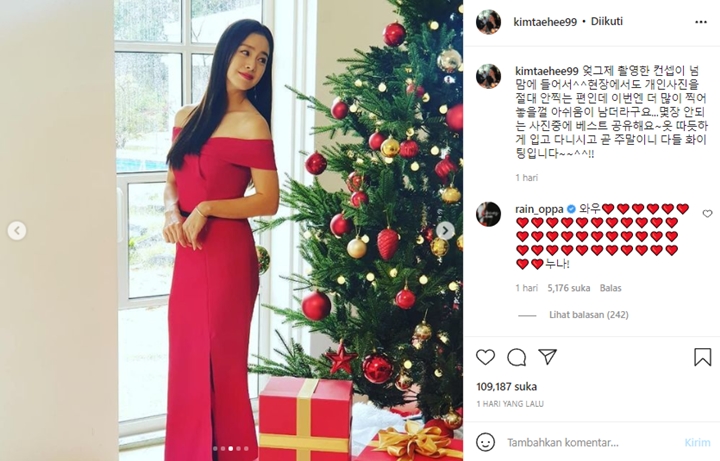 Kim Tae Hee Pamer Kecantikan Abadi, Komentar Bucin Rain Tuai Sorotan