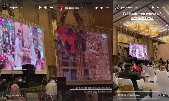 Momen Ria Ricis dan Teuku Ryan Perdana Bersentuhan Bikin Para Groomsmen Histeris