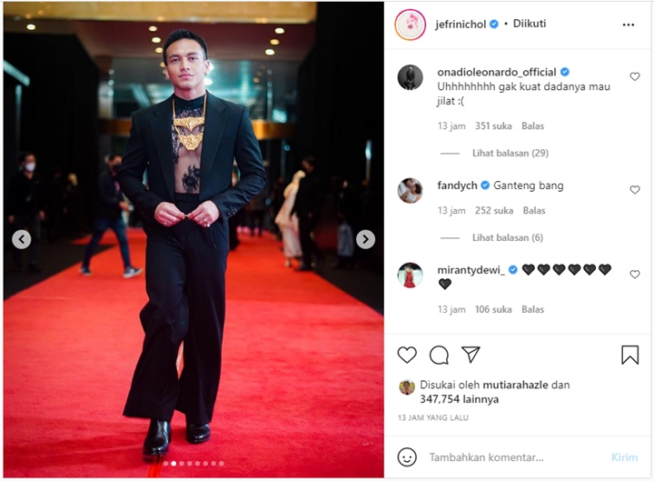 Jefri Nichol Tampil PD dengan Baju Transparan, Komentar \'Mesum\' Onadio Leonardo Disorot