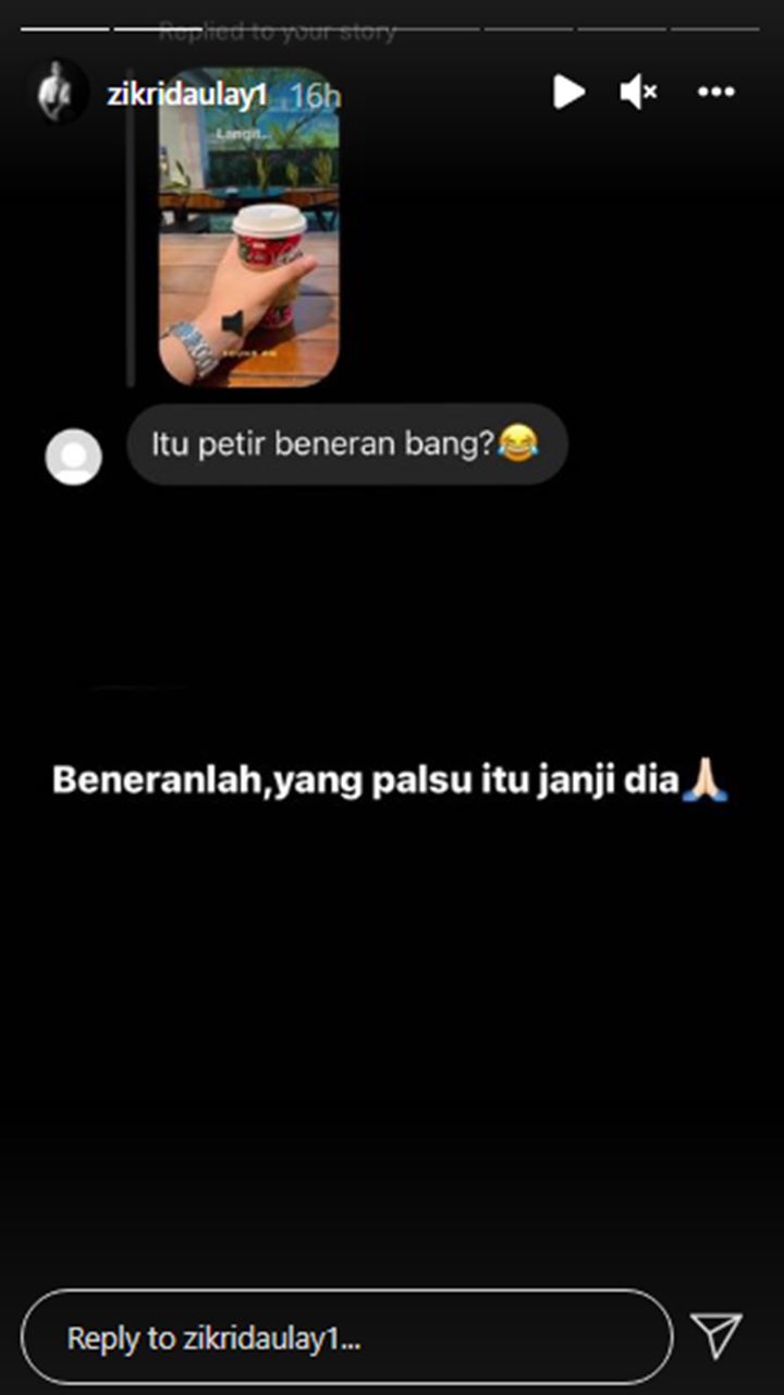 Zikri Daulay Mendadak Singgung Soal Janji Palsu Usai Doa Minta Jodoh