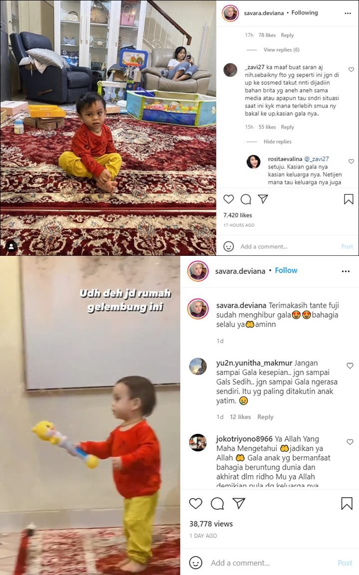 Foto Putra Vanessa Angel Anteng Duduk \'Sendiri\' Viral, Sikap Adik Bibi Ikut Disorot