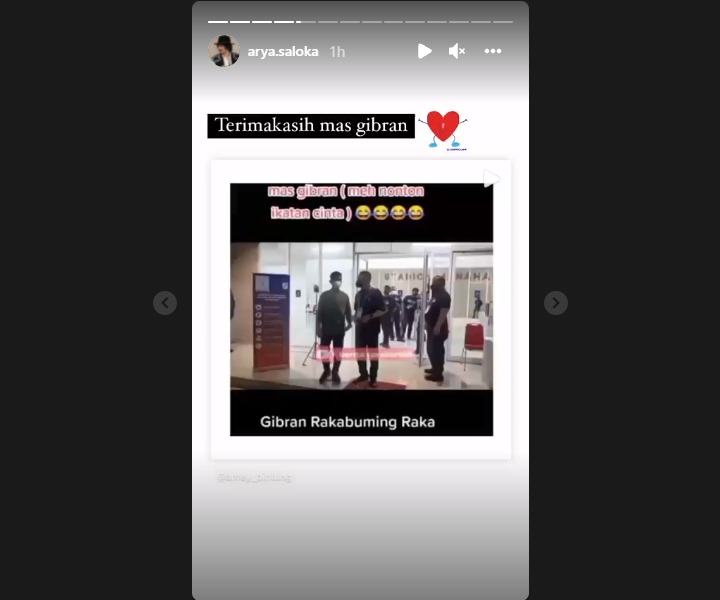 Respons Arya Saloka Usai Viral Video Gibran Rakabuming Buru-buru Karena Ingin Nonton \'Ikatan Cinta\'
