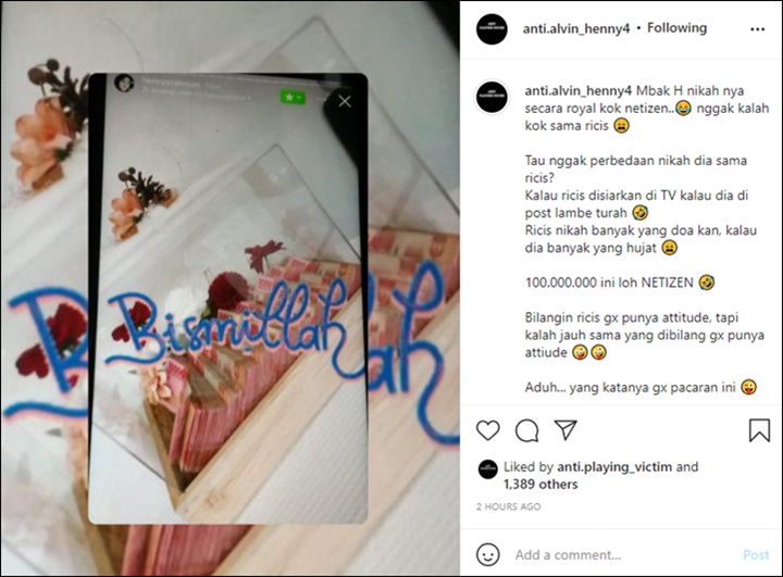 Momen Lawas Henny Rahman Pamer Mahar Gepokan Uang dari Alvin Faiz Bikin Syok?