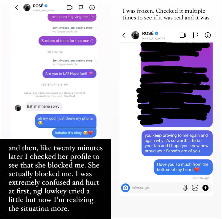 Rose BLACKPINK Jawab DM Fans Beruntung Ini, Lalu Bikin Bingung Malah Langsung Blokir