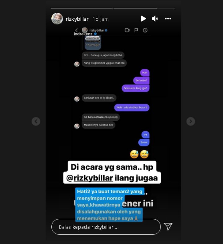 Pulang dari Acara Ulang Tahun Atta Halilintar, Ponsel Rizky Billar Hilang