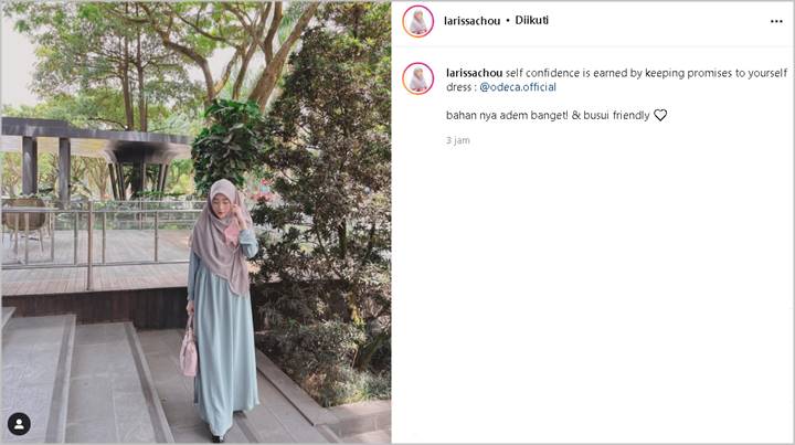 Larissa Chou Bahas Soal Rasa Percaya Diri, Gaya Berpenampilan Tuai Julukan Simple Tapi Berkelas